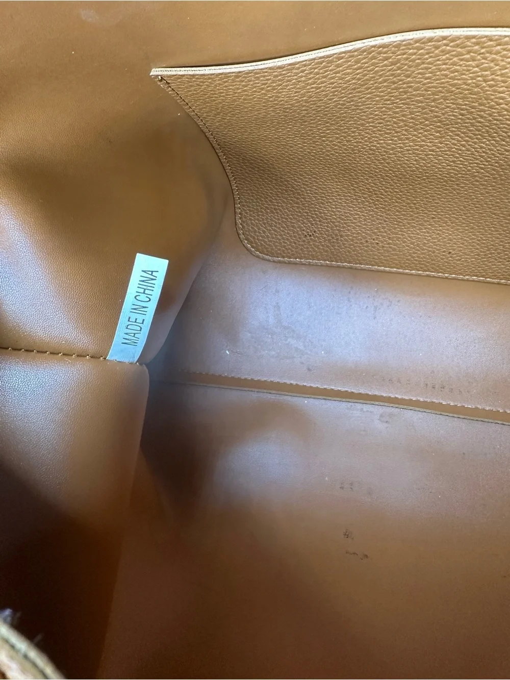 Tassel Tote Bag in Dark Tan / Light Brown - Unknown brand